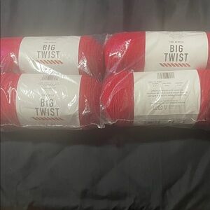 Big Twist Red Yarn Bundle